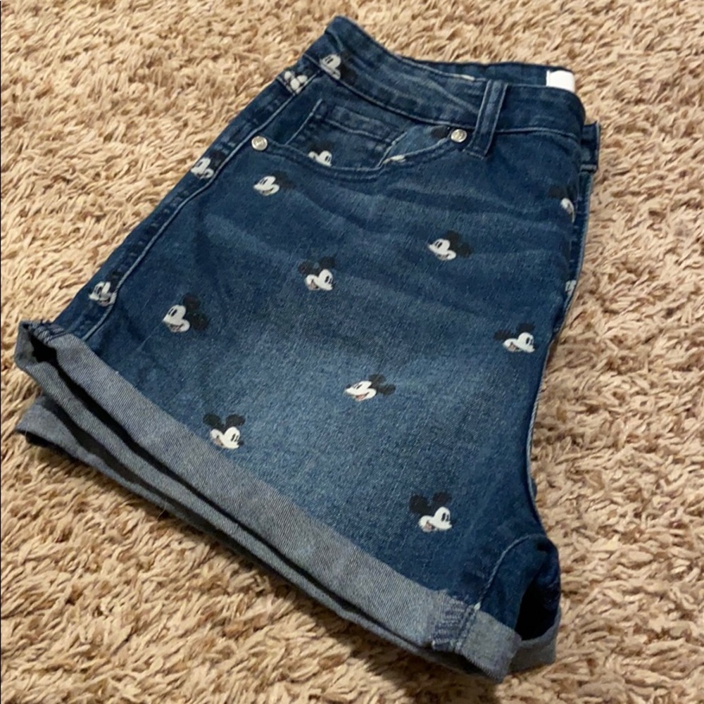 Mickey Mouse denim shorts